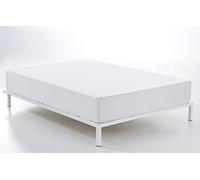 Deco_AX286058.Nest_Lenzuolo di sotto regolabile, colore bianco, letto da 105 (altezza 30 cm) - 100% cotone - 200 fili. Gramage: 125