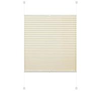 Deco Company, Tenda Plissettata fissabile, Opaca, Tutte Le Parti di Montaggio Incluse, EASYFIX plissè Rinforzato con Due Supporti di Controllo, Beige, 60 x 130 cm (LxH)