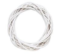 Deco di ghirlanda di vimini, ghirlande naturali di rattan per mestiere fai -da -te, anello di ghirlanda di vimini da 20 cm anello di rattan anello per decorazioni per porte anteriori artigianali fai