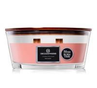 DECO EXPRESS Candele Profumate con 2 Stoppino Scoppiettante Candela Lunga Durata Fino a 50 Ore Decorazioni Casa Idee Regalo (Gelsomino pesca)