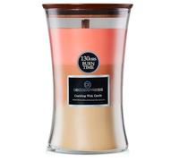 DECO EXPRESS Candele Profumate con 3 Profumo a Strati Trilogia, Candele Lunga Durata Decorazioni Casa - Regalo Candele (Fiori di ciliegio)