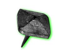 Déco fer Forgé- Dadi a testa di diamante- Accessori di decorazione in acciaio forgiato- Dimensioni H 30 mm x 20 mm- Chiodo rustico nero vintage- Diametro testa 20 mm- Usi decorativi interni esterni ro