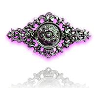 Déco fer Forgé-PALMETTE DECORATION-H 30 cm par 17 cm-Per cancello scorrevole a battente-2 inserti filettati M5 Retro- Uso interno-esterno Garanzia di soddisfazione Comfort Robusto