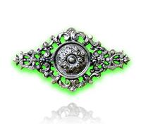 Déco fer Forgé-PALMETTE DECORATION-H40 cm par 20 cm-Per cancello scorrevole a battente -2 Inserti filettati M6 Indietro - Per uso interno ed esterno Garanzia di soddisfazione Comfort Robustezza