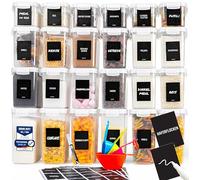 Deco haus Contenitori Ermetici per Alimenti - Contenitori Ermetici Alimentari Plastica con Coperchio per Alimenti Set - Barattoli di Plastica Non BPA - Usi in Cucina - Set di 24