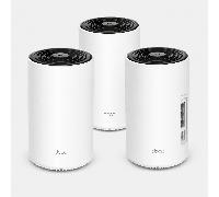 TP-Link Mesh Wifi WLAN Deco PX10 Powerline, Wi-Fi6 Dual-Band AX1500+ AV1000,3 Porte Gigabit, Portata Fino a 530m², Ideale per Ambienti di Grandi Dimensioni e Pareti Spesse, Gestita dall’IA, WPA3，3Pz
