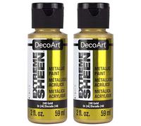 DecoArt 56,7 g, 24 K Gold Extreme Sheen Paint, 1 (confezione da due pezzi)