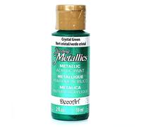 DecoArt Americana Acrilico Metallici di Vernice, Crystal Green