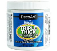 DecoArt Americana Triple Thick Gloss Smalto Trasparente Wide Mouth 2oz 4oz 8oz