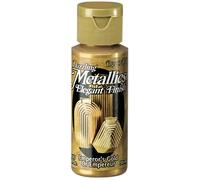 DecoArt Dazzling Metallics - Vernice acrilica con Effetto Metallico (59ml), Colore Dorato