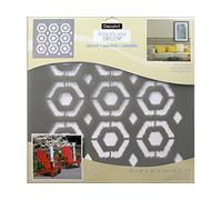 DecoArt Stencil 18x18 Ikat Hexagon, nessuno, Extra Large, Taglia unica