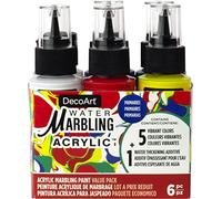 DecoArt Water Marbling Value Pack 2oz 6/Pkg-Primaries