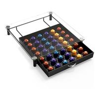 DecoBros - Supporto per cassetti in vetro temperato Nespresso OriginalLine per capsule