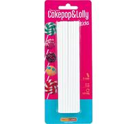 Decocino Cake Pop & Lolly Sticks - 24 pezzi circa 15 cm - Steli riutilizzabili in plastica per alimenti accessori da forno per lecca-lecca e torte