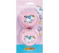 Decocino Pirottini per muffin con unicorno, 50 pezzi, decorazione per cupcake e cupcake