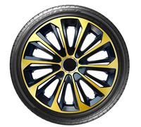 DecoCRAFT - Copricerchi 4 x 15 coprimozzo da 15 cm, in plastica ABS, colore: Oro