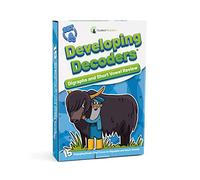Decodable Readers: 15 Digraphs and Short Vowel Review Phonics Books for Beginning Readers Ages 4-7 Developing Decoders (Gray Collection: Set 4)