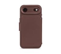 DECODED Custodia in pelle 2 in 1 per iPhone 17 Air, portafoglio rimovibile, pelle ECCO di alta qualità, adatta per Magsafe, protezione dalle cadute, antigraffio, pulsanti in metallo, marrone