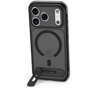 DECODED Cover con supporto iPhone 18 Pro Max / 17 Pro Max, Nero satinato | Compatibile con MagSafe, cavalletto girevole in alluminio, airbag anticaduta fino a 3 m, finitura antigraffio e anti-impronte