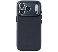 DECODED Cover in pelle ECCO per iPhone 18 Pro Max / 17 Pro Max, Blu notte | Compatibile con MagSafe, pelle pieno fiore ECCO che sviluppa una patina, anticaduta fino a 1,2 m, tasti in metallo