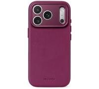 DECODED Cover in pelle per iPhone 18 Pro Max / 17 Pro Max, Melanzana | Compatibile con MagSafe, pregiata pelle pieno fiore che sviluppa una patina, anticaduta fino a 1,2 m, tasti in metallo
