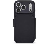 DECODED Cover portafoglio in silicone iPhone 18 Pro Max / 17 Pro Max, Nero | Compatibile con MagSafe, portafoglio staccabile per 3 carte, silicone testurizzato effetto pelle, anticaduta fino a 1,2 m