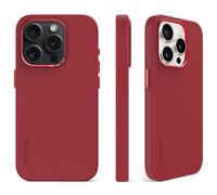 DECODED - Cover posteriore in silicone - Iphone 15 Pro - Custodia antibatterica - Adatto per MagSafe - Rosso