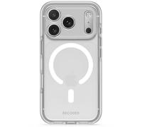 DECODED Cover trasparente per iPhone 18 Pro / 17 Pro, Bianco satinato | Compatibile con MagSafe, DropTec anticaduta fino a 3 m, anti-ingiallimento con filtro UV, policarbonato riciclato GRS