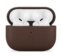 DECODED Custodia in pelle per AirPods Pro 3, Realizzata in pelle ECCO premium, Compatibile con MagSafe, Indicatore di ricarica LED, Ricarica wireless, Resistente ai graffi, Marrone