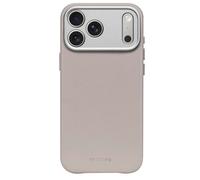 Decoded, Custodia per iPhone 17 Pro in pelle antiurto, Beige