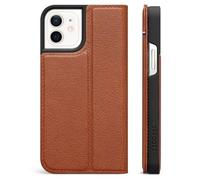 DECODED Custodia protettiva - iPhone 12/12 Pro - Custodia a libro - Custodia a portafoglio - Resistente agli urti - Custodia con scomparto per carte di credito - Pelle Europea - Magnete