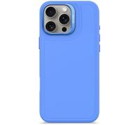 DECODED Custodia Stacks in Silicone per iPhone 16 Pro Max, Soft-Touch Premium, Rivestimento Antibatterico, Compatibile con MagSafe, Protezione contro le Cadute, Resistente ai Graffi, Blu