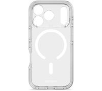 DECODED Custodia trasparente per iPhone 17 Pro, 100% materiale riciclato, anti-ingiallimento, compatibile con MagSafe, protezione DropTec da 4 metri, antigraffio, slim fit