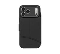 DECODED Custodia in silicone 2 in 1 per iPhone 17 Pro, a portafoglio staccabile, finitura Premium Soft-Touch, rivestimento antibatterico, compatibile con MagSafe, protezione antiurti, colore: Nero