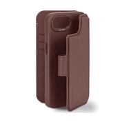 DECODED In pelle CUSTODIA MAGSAFE A LIBRO per Apple iPhone 16, Marrone