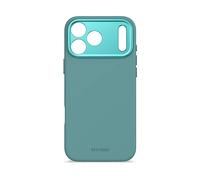DECODED Custodia in Silicone per iPhone 17 Pro Max, Premium Soft-Touch, Rivestimento Antibatterico, Compatibile con MagSafe, Protezione da Cadute, Resistente ai Graffi, Bottoni in Metallo, Azzurro