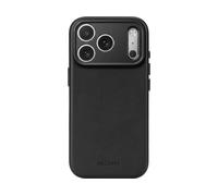 DECODED Leather Backcover COVER MAGSAFE per Apple iPhone 17 Pro/iPhone 18 Pro, Nero