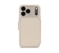 DECODED Protettiva D26IPO17PDW5SY CUSTODIA A LIBRO per Apple iPhone 17 Pro, Beige