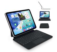 Decoded Tastiera per iPad con trackpad e retroilluminata, custodia magnetica per tastiera Bluetooth, adatta per 10,9 pollici, 10 generazione, 2022), iPad 11 pollici (A16, 2025), nero