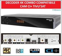 Decoder Octagon SF80084K Combo DVB-S2XT2 Linux Configurato Tivu Sat