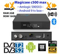 Decoder Combo DVB-T2/S2 Magic See C500 Max Smart Android 9 Hybrid Hevc 4K