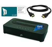 Decoder Digitale HD Tivùsat Certificato Tessera inclusa Ricevitore Satellitare - Abilitato a Zona DAZN - HEVC DVBS2 HDMI Dolby TVSat - Media Player - Uscita HDMI e SCART - Cavo HDMI in DOTAZIONE