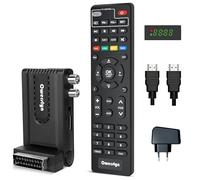 Decoder Digitale Terrestre 2026, OWERSLYN Decoder DVB-T2/C HD 1080P H265 HEVC Main 10 Bit, HDMI CEC TV Stick Supporto Uscita HDMI/Scart e USB Multimediale/PVR Recorder/Telecomando 2in 1