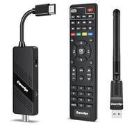 Decoder Digitale Terrestre 2026 + WiFi USB MT7601, OWERSLYN Decoder DVB-T2, HD 1080P H.265 HEVC, TV Stick con Uscita HDMI/AV, HDMI CEC, USB Multimediale, Funzione PVR, Telecomando Infrarossi 2in1
