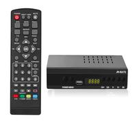Decoder Digitale Terrestre, Decoder DVB-T2 H.265 HEVC Main 10Bit, Ricevitore Digitale Terrestre USB PVR Lettore Multimediale, Full HD 1080p, HDMI, SCART