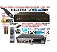Decoder Digitale Terrestre DVBT2 T3 HDMI DVB-T2 HEVC Full HD RICEVITORE TV H265
