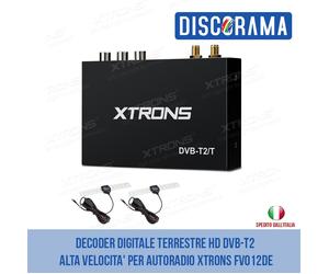 DECODER DIGITALE TERRESTRE HD DVB-T2 ALTA VELOCITA' PER AUTORADIO XTRONS FV012DE