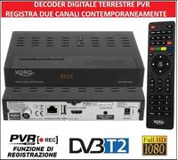 Decoder Digitale Terrestre HD e Scart HDMI PVR DVB-T2 Ricevitore Con Telecomando