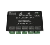 Decoder DMX a 12 canali DC5V-24V Controller for strisce luminose LED RGB Decoder DMX512 a 12 canali Driver dimmer DMX ad alta potenza da 60 A