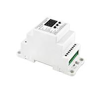 Decoder DMX512 5 canali Installazione su guida DIN Controllo dimmer segnale DMX512/1990 Striscia LED o luci a nastro Controllo luminosità(BC831-DIN-1CH-10A)
